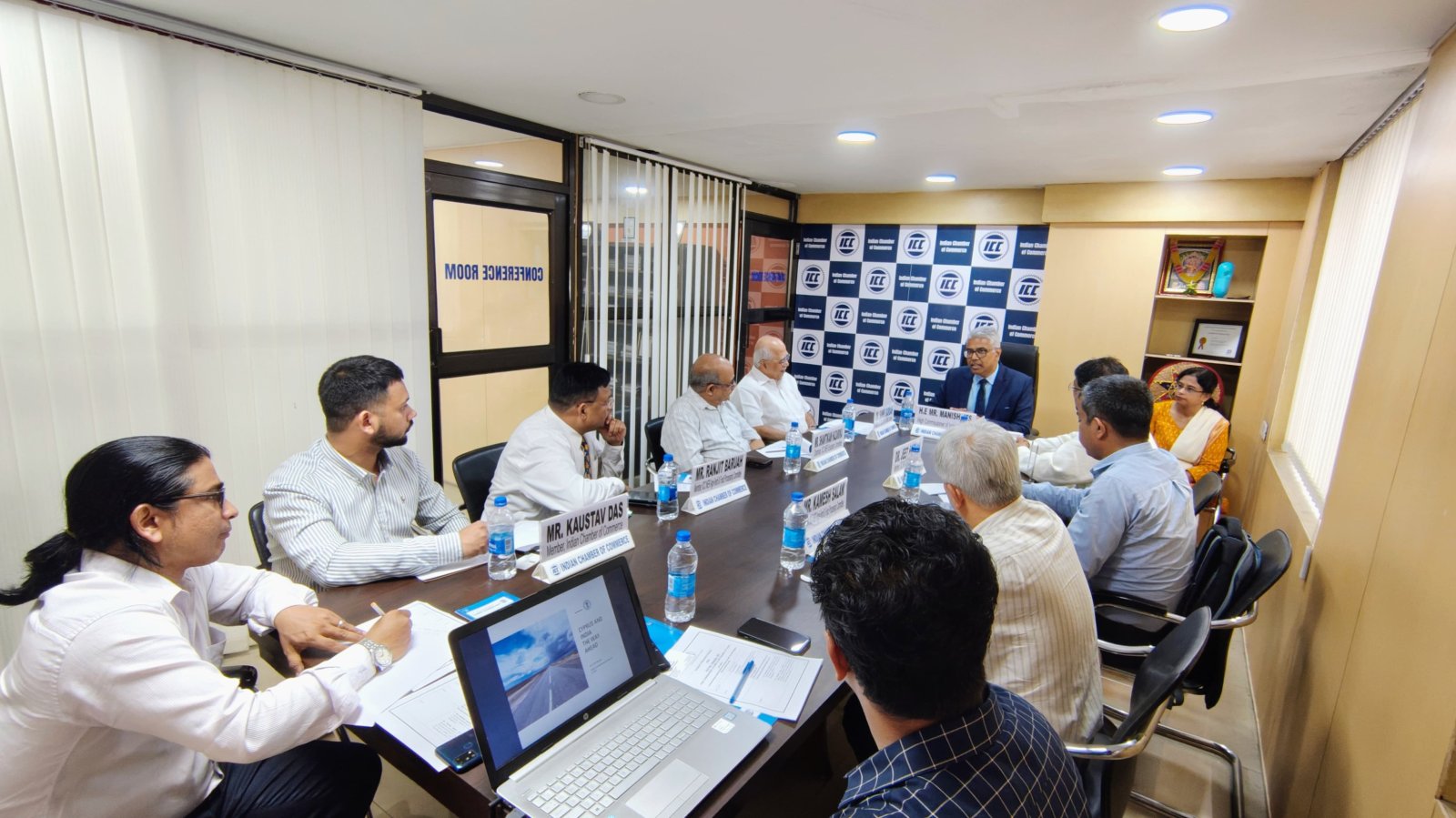 High Commissioner Mr. Manish delivered the keynote address during an Exclusive Interactive Session with distinguished members and partners of the Indian Chamber of Commerce – North East Region (NER), held in Guwahati, Assam on 24 April 2025.