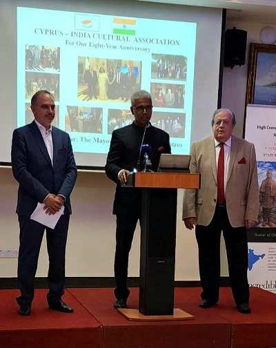 The Cyprus India Cultural Association celebrated its 8th anniversary and welcomed India's High Commissioner, Mr. Manish, at an event with dignitaries including Nicosia's Mayor Charalambos Prountzos. High Commissioner Manish emphasized the strong friendship and potential for deeper collaboration between India and Cyprus in various key sectors of development and partnership and commitment to working closely with local leaders to achieve mutual goals for both nations' benefit.