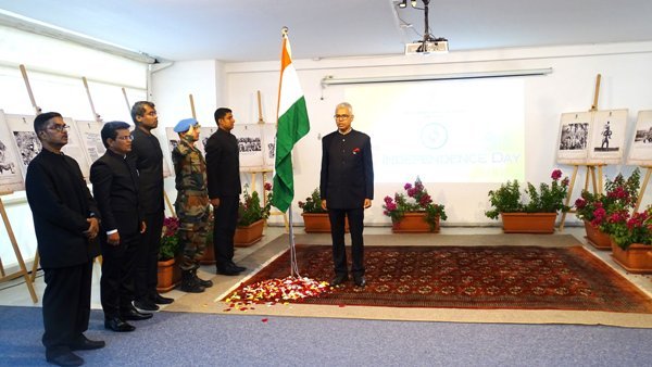 On the occasion of the 78th Independence Day of India, High Commissioner Shri Manish hoisted the National flag at the High Commission complex.